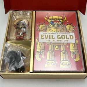 『KYUBRICK キューブリック EVIL GOLD DEVILROBOTS DVD 限定BOX/メディコムトイ』デビルロボッツソフビいどいさむフィギュア