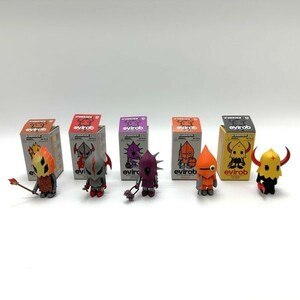 『KYUBRICK キューブリック evirob イビロブ フィギュア全5種セット3/メディコムトイ』デビルロボッツソフビいどいさむベアブリック