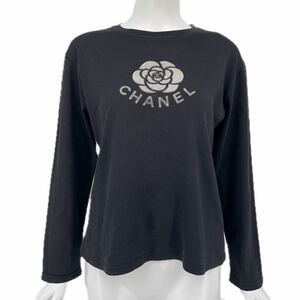 CHANEL シャネル レディース シャツ/トップス ロゴ 花柄 長袖 ブラック 40