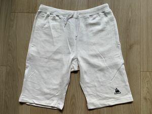 美品◇ルコック le coq sportif ハーフパンツ ショートパンツ スウェットパンツ スウェット L 白