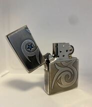 非売品 ZIPPO 1935年 MODEL REPLICA 2008年製、JT Seven Stars, ジッポー JT セブンスター ブルースターストーン付き_画像7