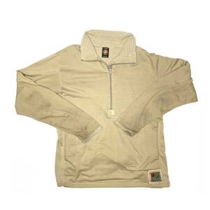PECKHAM USMC FROG Grid Fleece 1/4 Zip Pullover Shirt M/TAN (検 米軍実物放出品 グリッドフリースプルオーバー ポーラテック インナー