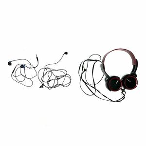 SONY/audio-technica ヘッドホン&イヤホン ジャンク品3個セット (検 ソニー オーディオテクニカ ヘッドフォン MDR-XB400 EX60LP ATH-CK505M