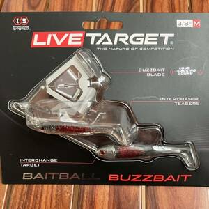 新品未使用 ライブターゲット 3/8oz ベイトボール バズベイト ブラッドレッドミノー LIVE TARGET BAITBALL BUZZBAIT