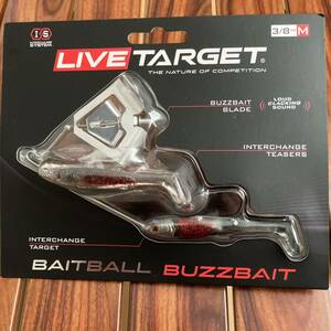 新品未使用 ライブターゲット 3/8oz ベイトボール バズベイト ブラッドレッドミノー LIVE TARGET BAITBALL BUZZBAIT M