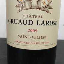 TT7 古酒 未開封 CHATEAU GRUAUD LAROSE 2009 シャトー グリュオ ラローズ サン ジュリアン 赤ワイン 750ml 13.5 % FARR CHATEAU_画像3