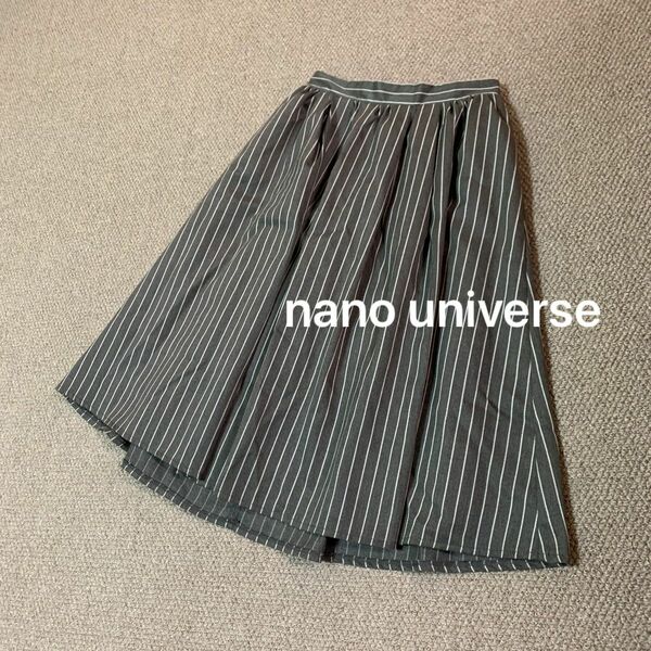 ナノユニバース nano universe ひざ丈スカート フレアスカート レディース サイズフリー　