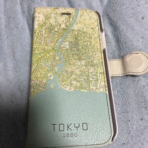 【東京】万延江戸図iPhoneケース（手帳タイプ) 