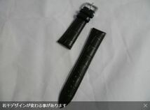 時計 バンド クロコ 型押し 20ｍｍ 黒 3点セット ブラック レザー バネ棒 バネ棒外し 交換ベルト ベルト 交換 調整 おしゃれ かぶれ_画像3