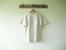 Lot.4085　S/S Raglan Sweat with Pocket（WAREHOUSE）ウエアハウス　無地　クリーム　ポケット付　シンプル　半袖スウェット　＠L　新品_画像1