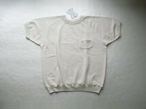 Lot.4085　S/S Raglan Sweat with Pocket（WAREHOUSE）ウエアハウス　無地　クリーム　ポケット付　シンプル　半袖スウェット　＠L　新品_画像6