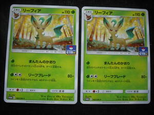 2枚セット リーフィア 382/SM-P ジム プロモ ポケモンカード Leafeon Gym Sun&Moon Promo Cards Set