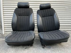 個人宅配配送不可 【当時物】美品！ 日産 C110 スカイライン ケンメリ 2DR 後期 純正シート 運転席 助手席 NISSAN SKYLINE