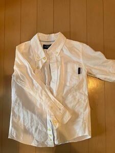 シャツ 白シャツ　子ども120 カッターシャツ　入学式