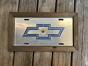  Chevrolet CHEVROLET clock clock signboard Ame car Lowrider Camaro miscellaneous goods hobby garage interior hot rod America Vintage 