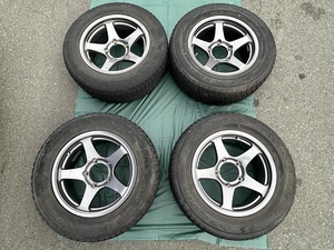 ジムニー 社外アルミホイール 4本セット 中古スタッドレスタイヤ　235/60R16　おまけ