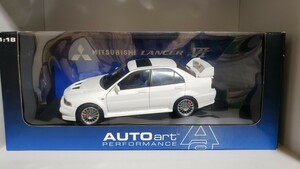 AUTOart 1/18　三菱 ランサーエボリューションⅥ (スコーティアホワイト)　Aa　オートアート