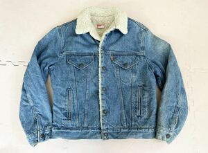 70s USA製 Levis ビンテージ リーバイス 70608 裏ボア デニムジャケット オレンジタブ トラッカー gジャン 常田大希 菅田将暉 70506 70505