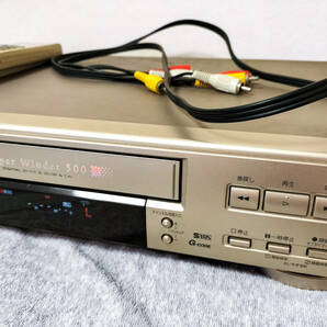 三菱 HV-BS300 5倍モード S-VHS ET搭載 S-VHSデッキ MITSUBISHI 動作確認済の画像3