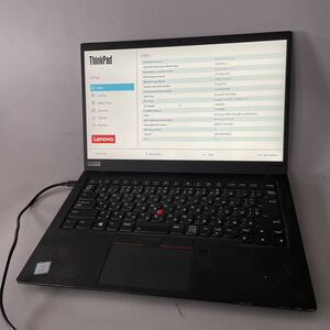 JXJK4064 【ジャンク】Lenovo ThinkPad X1 Carbon /Core i7-8565U 1.80GHz/ メモリ:16GB /動作未確認/BIOS確認済