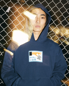 【黒XL】21SS Black Eye Patch Label Caution Hoodie 定価19800円 ブラックアイパッチ 裏起毛 フーディー スウェット パーカー 新品 