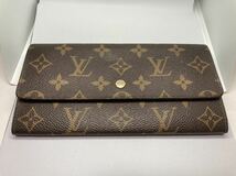 美品 LOUIS VUITTON ルイヴィトン ポシェットポルトモネクレディ モノグラム M61725 財布 本物_画像1