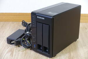 【動作確認済】エレコム ELECOM NetStor NSB-5A2BL シリーズ (HDD 2TB×2台) 合計4TB 管理番号9629