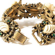 ★60s USA 「Selini」 Vintage buddha & dragon Unsigned bracelet by Selro_画像9