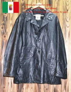 Conbipel★イタリア直輸入★良質　本革レザー コート　XXXXL（Z-105)　メンズ　おすすめ