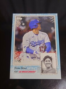 Shohei Ohtani 大谷翔平 2023 Topps Holiday Countdown Card 1 Dodgers Snowflakes Parallel /25 ドジャース topps now ラッキーオーダー