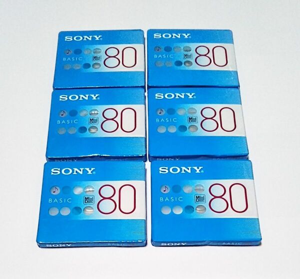 SONY MDディスク 80分 未開封品 6枚