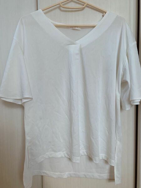 chocolraffinerobe ホワイト トップス F ブラウス Tシャツ 半袖 カットソー 半袖カットソー