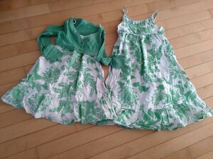 USED GAP Kids お揃い お出掛け ファッション♪ 親子 母娘 姉妹 120サイズ 130サイズ 160サイズ ワンピース ボレロ カーディガン セットで