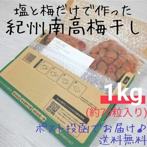 【ネコポス1kg】紀州南高梅 梅干し