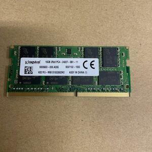 ス96 Kingston ノートPC メモリ 16GB 2Rx8 PC4-2400T 1枚 動作確認品