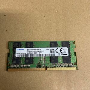 ソ78 SAMSUNG ノートPC メモリ 16GB 2Rx8 PC4-2666V 1枚 動作確認品