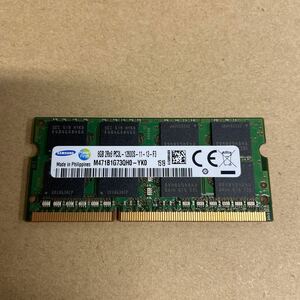 ノ62 SAMSUNG ノートPCメモリ 8GB 2Rx8 PC3L-12800S 1枚