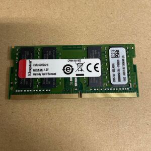 ノ80 Kingston ノートPCメモリ KVR24S1708/16 1枚 動作確認品