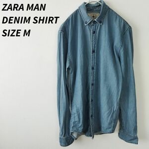 ZARA MAN　ザラメン　デニムシャツ　