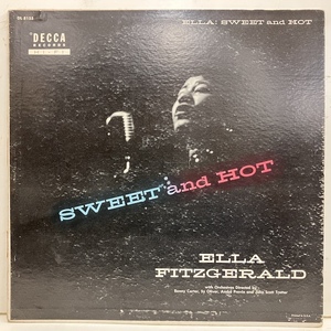 ●即決VOCAL LP Ella Fitzgerald / Sweet and Hot Dl8155 jv6070 米オリジナル、黒銀小Dg Mono エラ・フィッツジェラルド