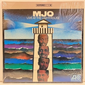 ●即決LP MJQ / Live at Lighthouse sd1486 j40125 米オリジナル、枠付き黒ファン青緑AT LW W刻印。シュリンク付きカバー