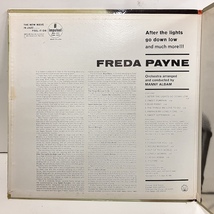 ●即決VOCAL LP Freda Payne / After the Lights Go Down Low as53 jv6207 米盤、赤黒、「Rvg機械、LW、Stereo」刻印 _画像2