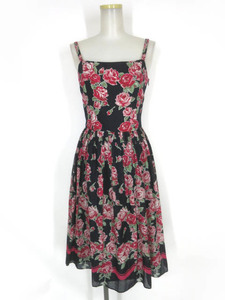 Jane Marple rose pattern jumper skirt / Jane Marple [B59665]