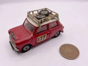 【希少・CORGI】 ミニクーパー モンテカルロラリーボックスvintage corgi toys model 339 BMC mini cooper Monte Carlo 英国製 コーギー