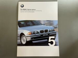 ☆カタログ BMW 5 Series Saloon Printed in Germany 1998 資料として コレクションとして オーナー様 ファンシャーの方 お勧めの逸品です