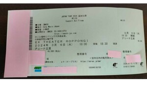 WILCO JAPAN TOUR 3/6 男性名義 400番代 六本木EX THEATER