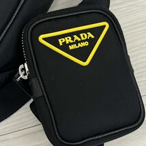 PRADA プラダ 三角ラバーロゴ ポーチ付き ナイロン クロスボディ ショルダーバッグ_画像8