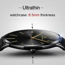 超薄型 6.5 ミリメートル腕時計メンズエレガントなファッション KEMANQI 腕時計簡単なビジネスの男性クォーツ時計ローマ男性男性時計リロ_画像1