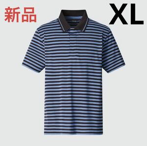 新品　ユニクロ　ドライEXポロシャツ（半袖）アダム・スコット　XLサイズ　ブルー