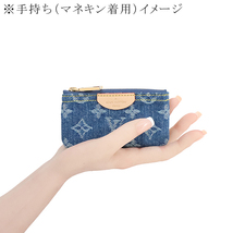 ルイヴィトン LOUIS VUITTON コインケース カードキーケース ポシェットクレ M82961 モノグラムデニム h-d290_画像6